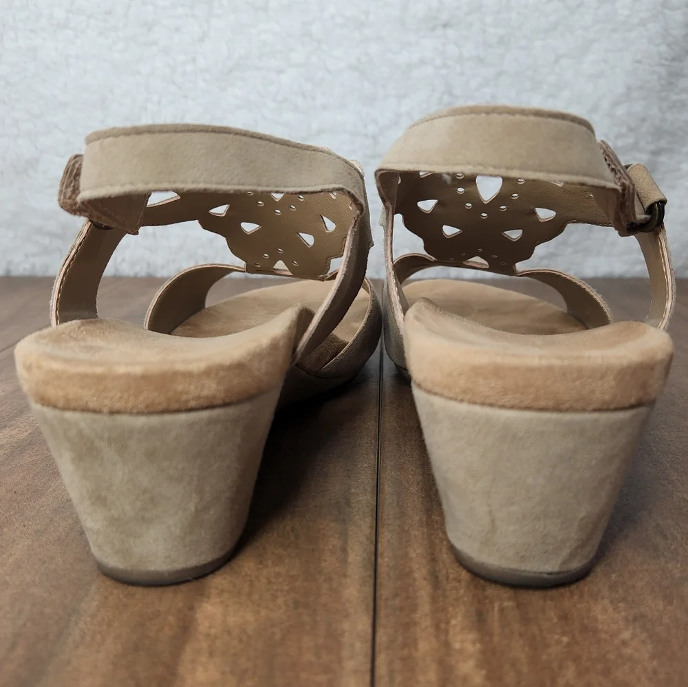 Bjorndal Suede Leather Wedge Sandals Size 11 - Picture 5 of 9